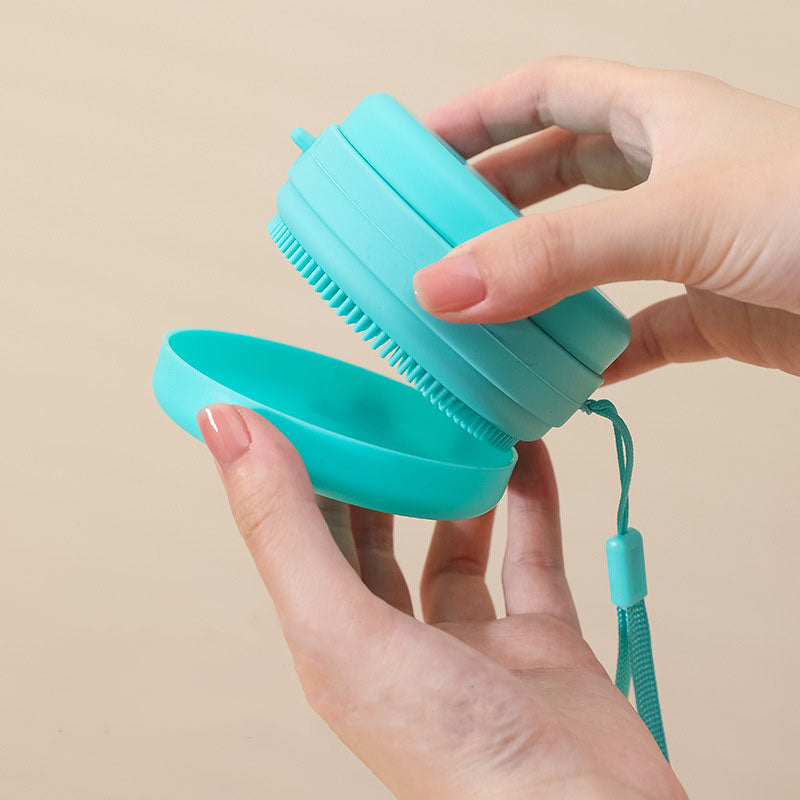 Exfoliating Silicone Body Scrubber Shower Brush Handheld