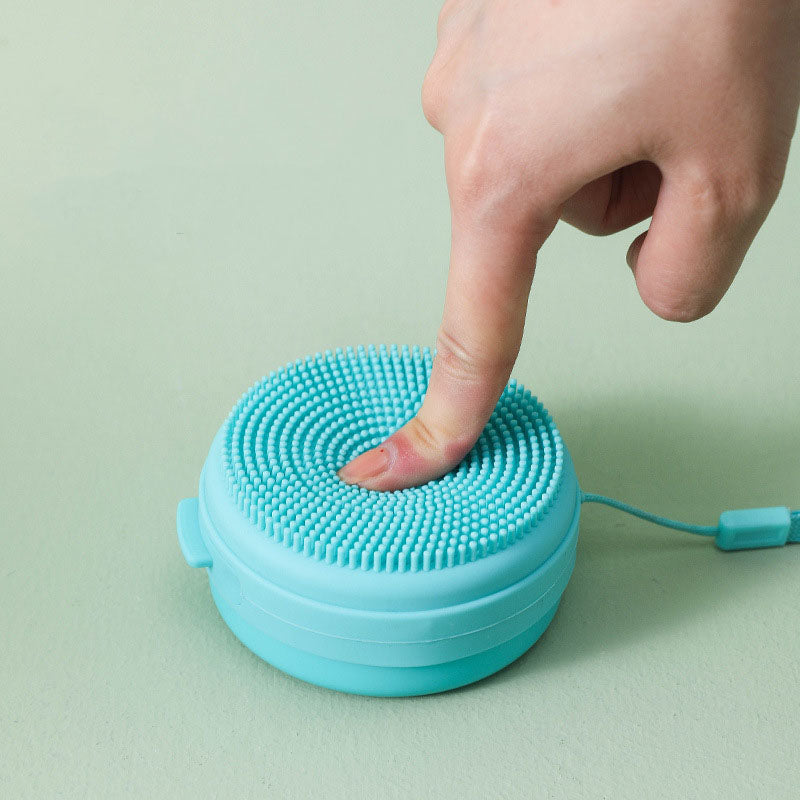 Exfoliating Silicone Body Scrubber Shower Brush Handheld